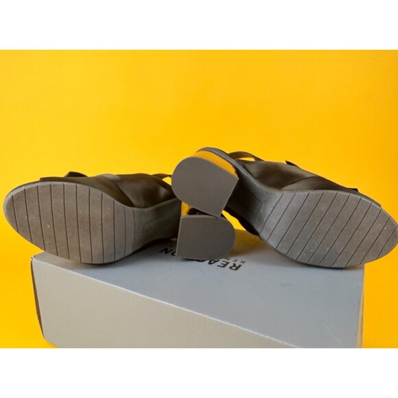 Reaction Kenneth Cole Reach Beyond Slingback Sandals Womens 7 M Fern Satin NWB - Picture 8 of 12